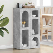 Credenza-Buffet-Armadio da cucina Grigio cemento 59 x 35 x 100,5 cm Legno multistrato