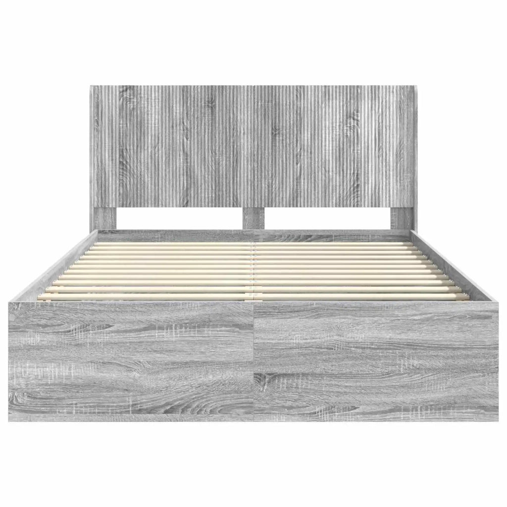 Letto da camera | Struttura del letto con stoccaggio e testata 3 pcs