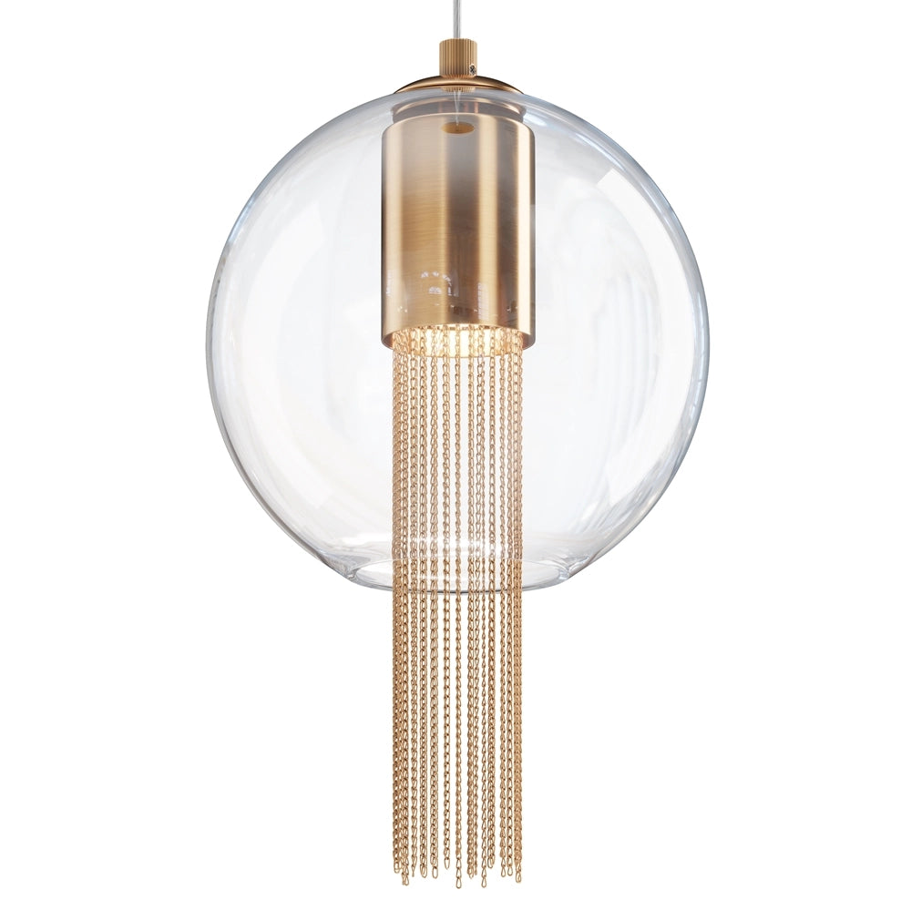Lampada a sospensione Maytoni Flusso vetro bronzo GU10