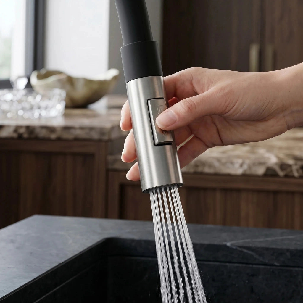 Rubinetto Da Cucina Rea Lago Brush Nickel