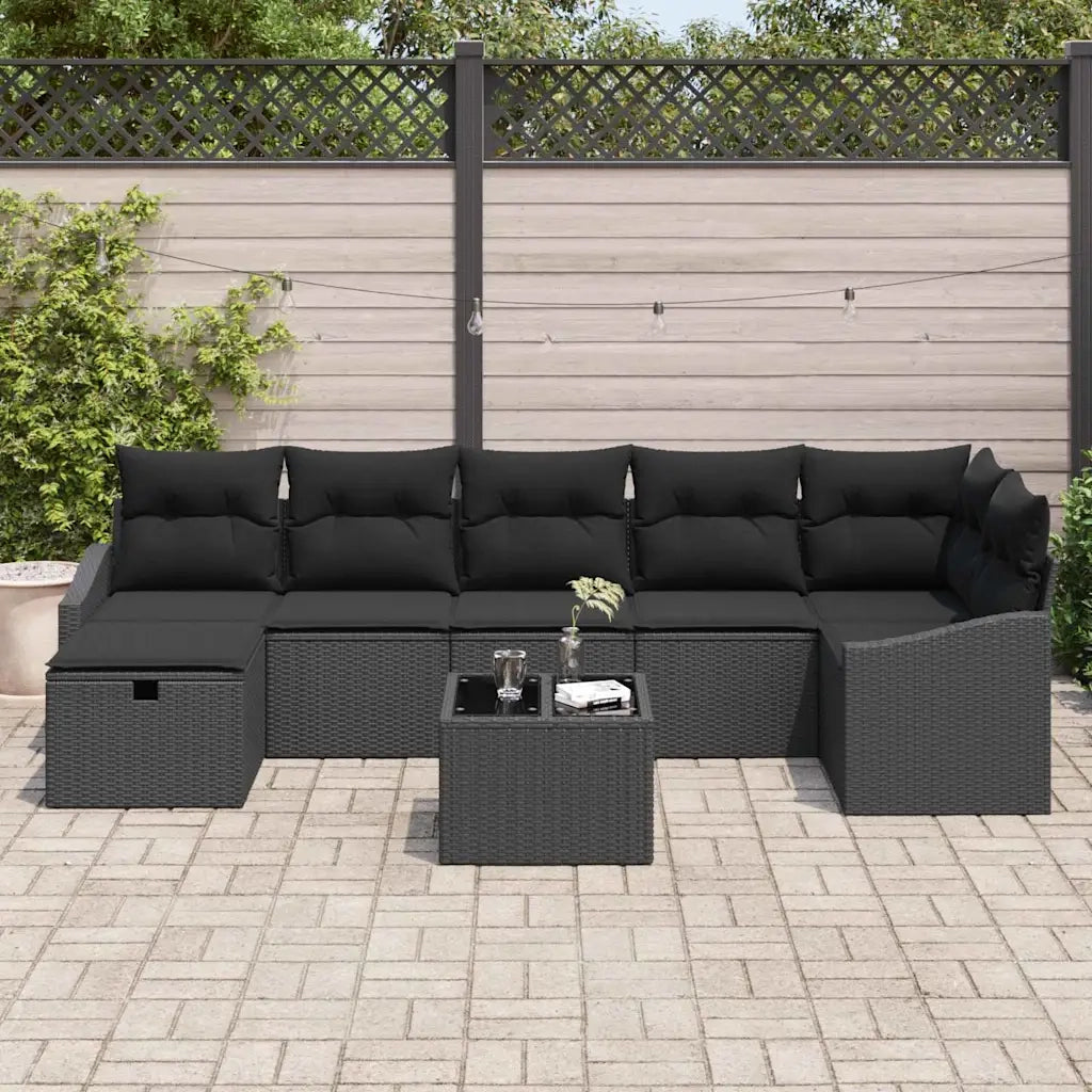 Set di divani con cuscino 8 pcs polyrattan
