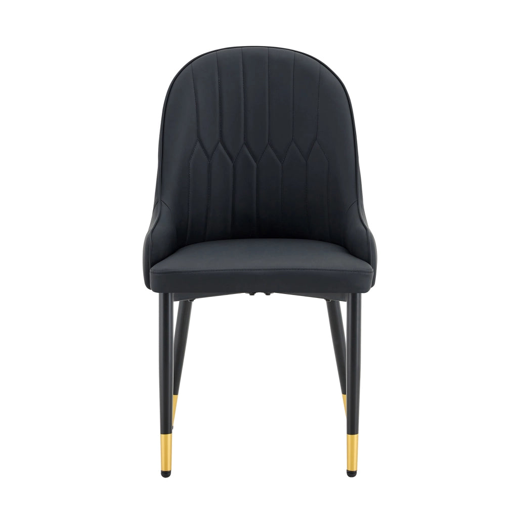 SEDIA da pranzo Set da 2 pezzi 91 cm PU Nero