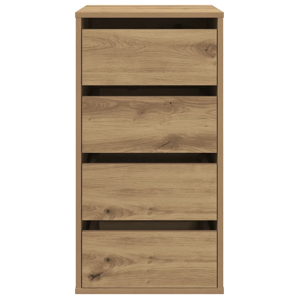 Cassettiera Angolare Rovere Artigianale 40x41x76cm Multistrato CFW4160053