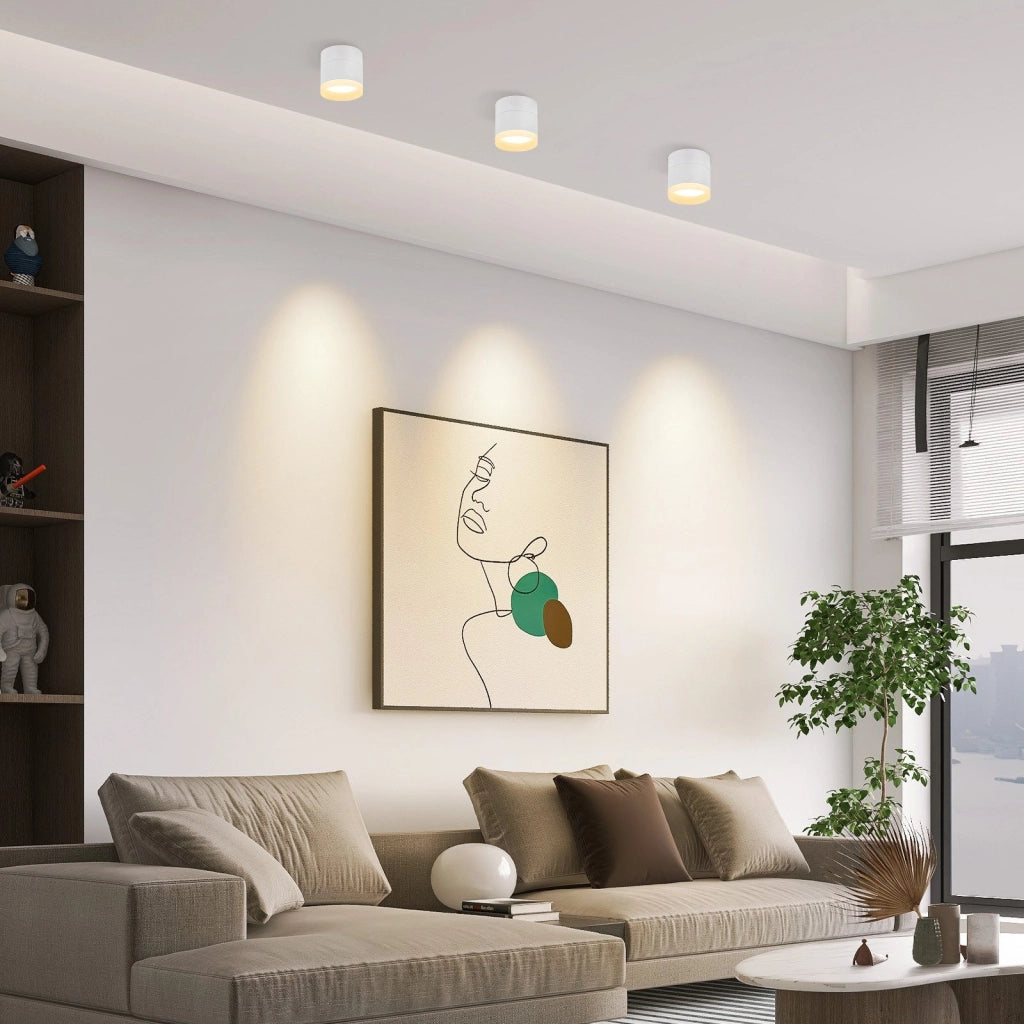 ZMH Faretto da soffitto da Incasso Rotondi Bianchi Piccoli GX53 per Corridoio Soggiorno Camera da Letto