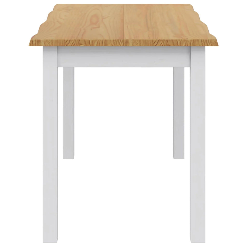 VidaXL Tavolo da pranzo EKAI Bianco 112 x 70 x 76,5 cm 42037008