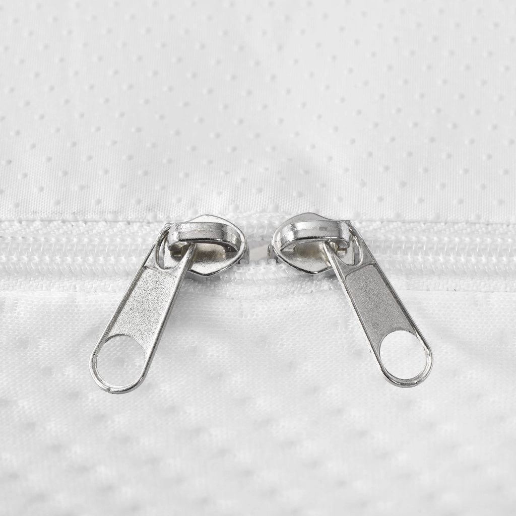 OKWISH Materasso in schiuma fredda 140×200 cm, Materasso Matrimoniale con Fodera Antiscivolo, Maniglie e Rigidità H3, senza Materasso, Bianco
