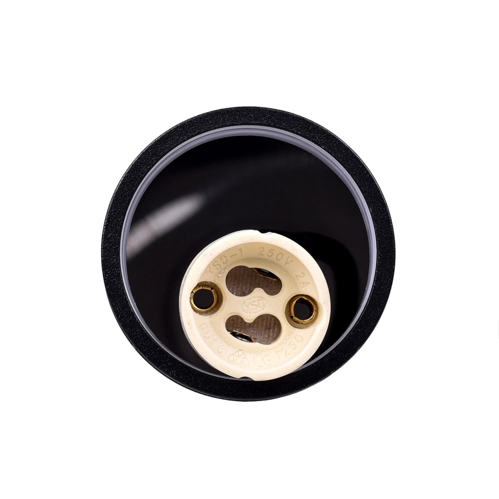 LAMPADARIO A SOSPENSIONE CILINDRICO IN ALLUMINIO NERO CON ATTACCO GU10 - DESIGN MODERNO E MINIMALISTA PER INTERNI IDEALE PER CUCINA SOGGIORNO UFFICIO E STUDIO
