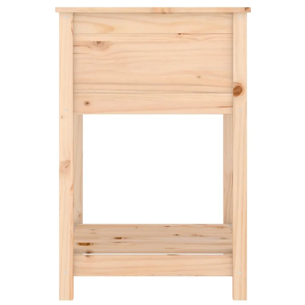 Fioriera con Mensola 54x54x81 cm in Legno Massello di Pino 823773