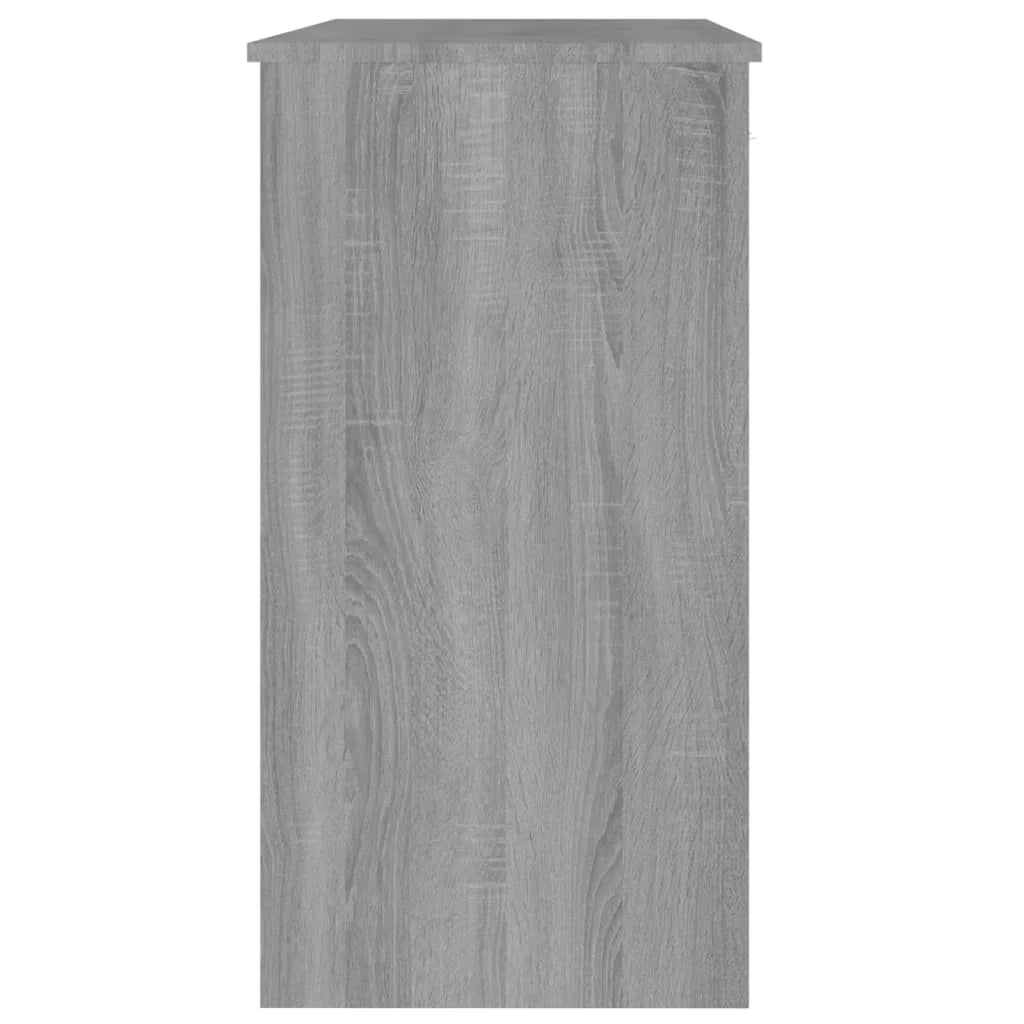 Scrivania Sonoma postazione computer mobile per computer scrivania da studio 80 x 40 x 75 cm legno ingegnerizzato grigio 02_0023963