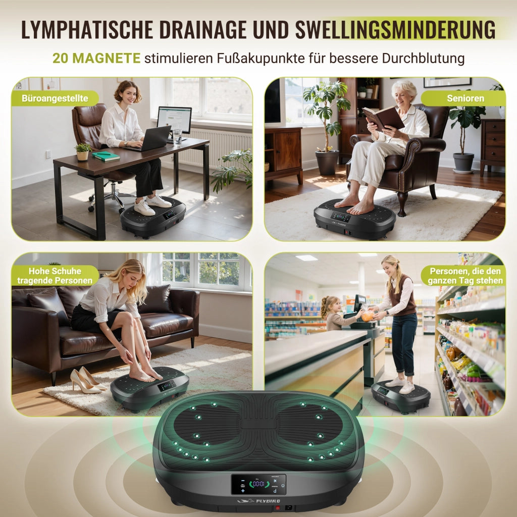 Pedana Vibrante 120 Velocit¨¤ ¨C Xylo ¨C 150kg Capacit¨¤ Allenamento Corpo