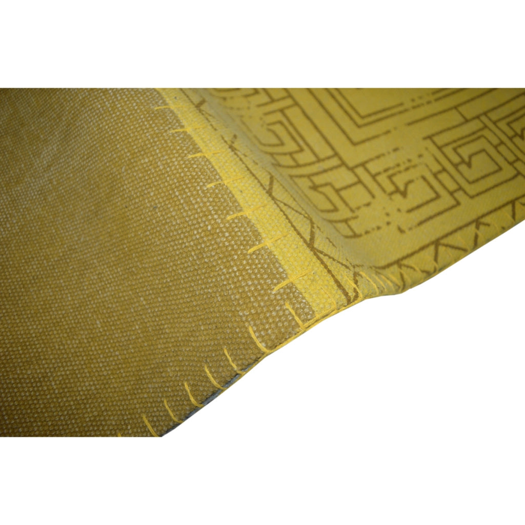 Tappeto Lyrical 200 in cotone stile patchwork vintage giallo