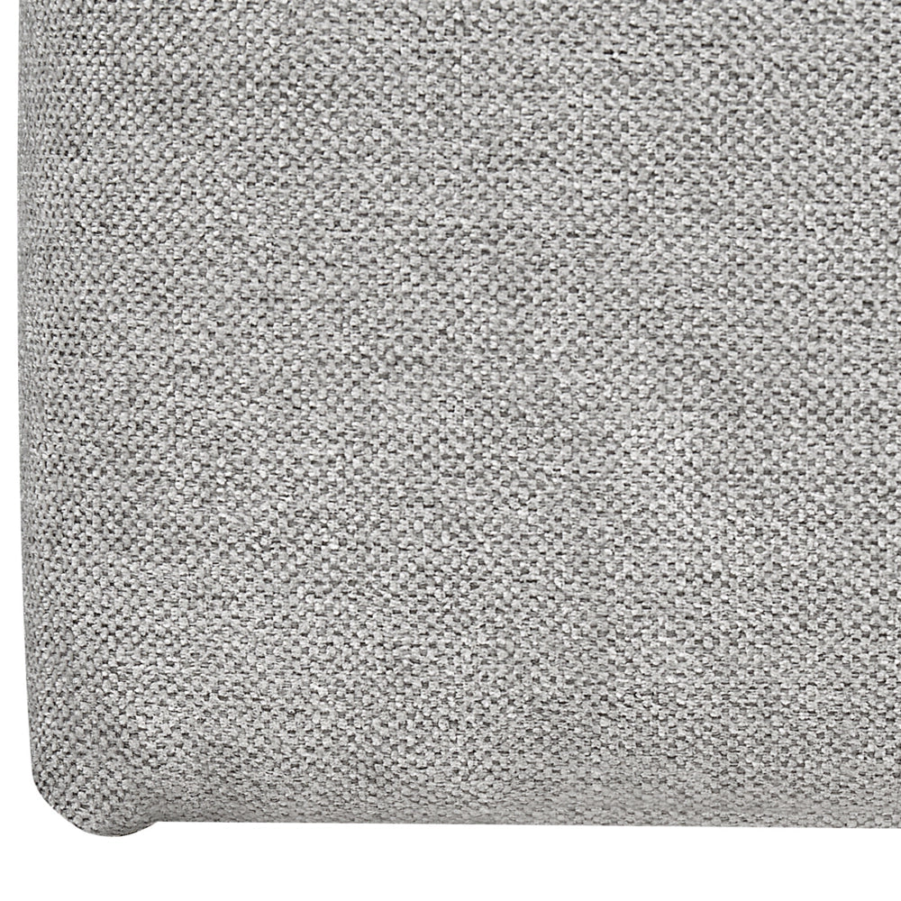 Divano letto king size UE con contenitore 160 x 200 Tappezzato grigio chiaro con materasso a molle Bonell
