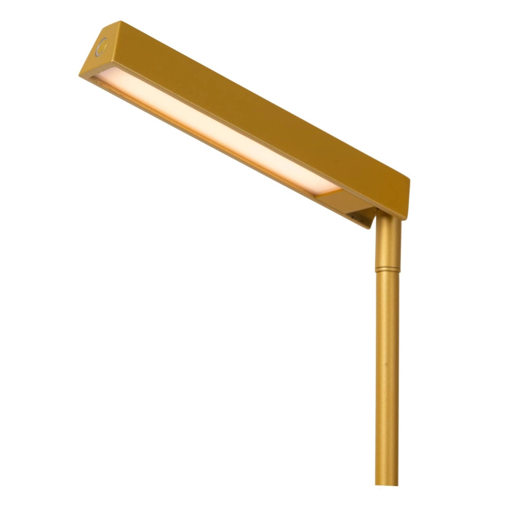 Lampada da terra minimal LED 3W LAVALE Lucide gialla
