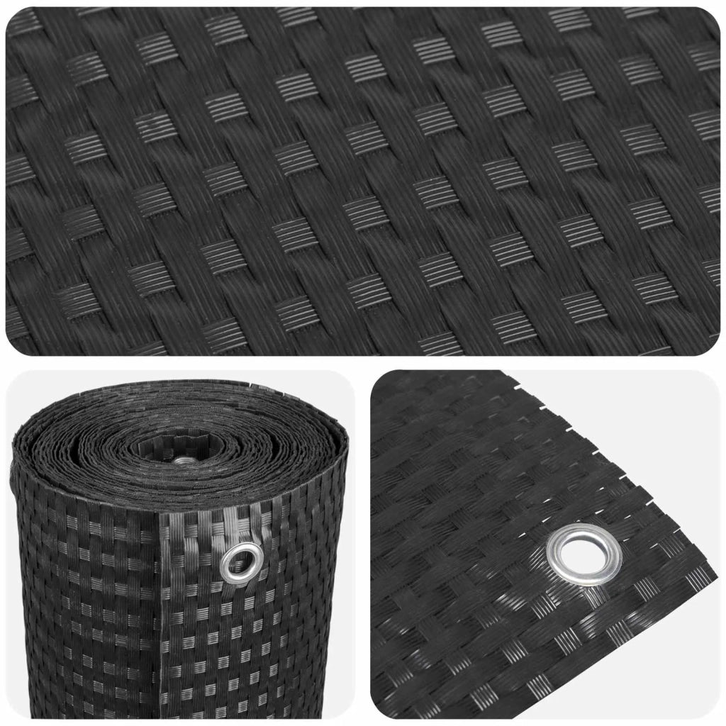 Schermo per Balcone con Occhielli Nero 42032651