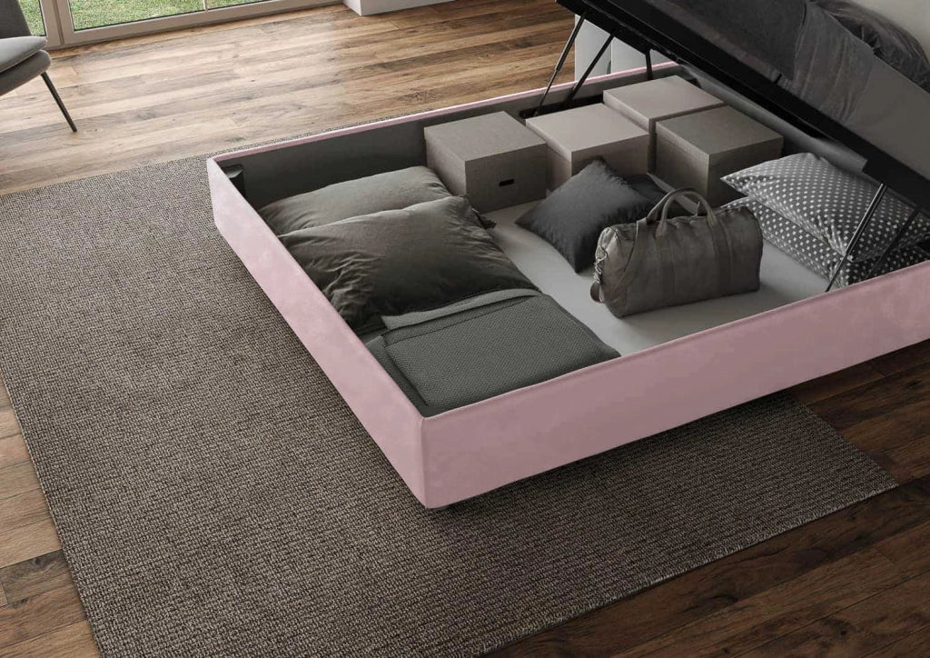 Letto Matrimoniale Francese 140x190 cm con Rete Mika Glicine