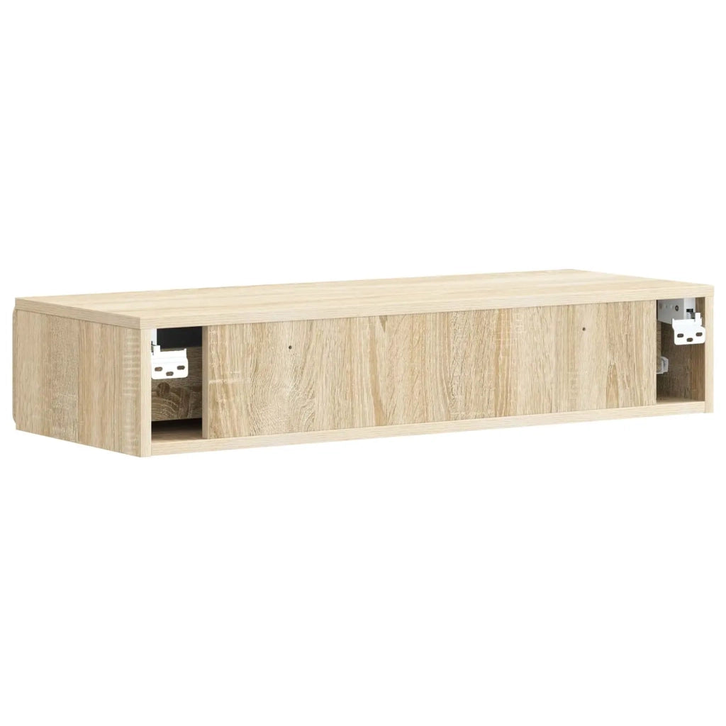 Tavolino da Parete Laterale | Tavolo laterale | Tavolino Rovere Sonoma 87,5 x 34,5 x 17 cm