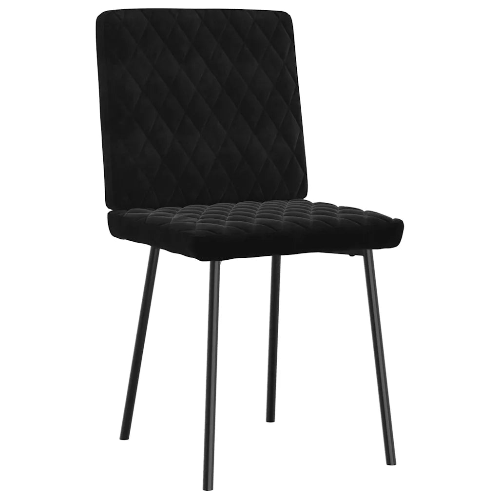 Sedie da Pranzo 2 pz Nere in Velluto 4101109