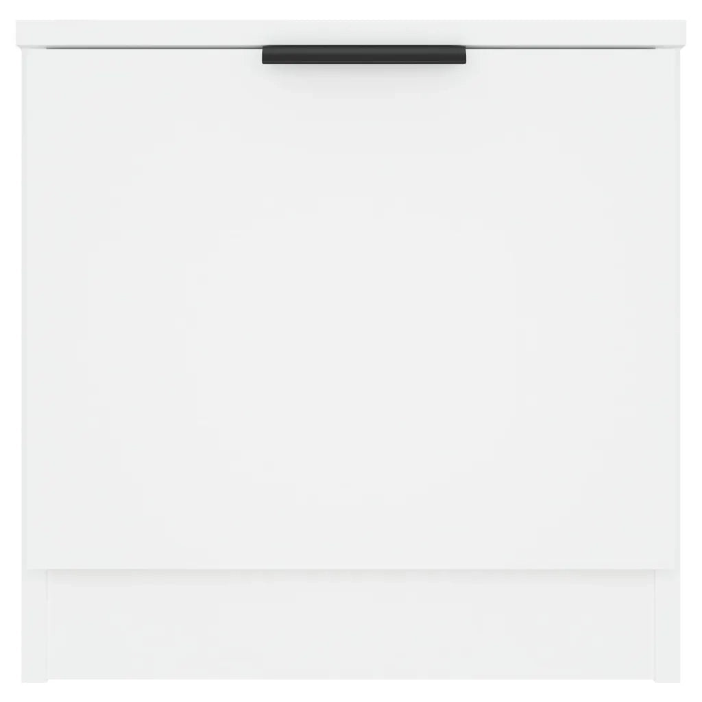 Comodino | Armadio da Notte | Mobiletto da notte Bianco 40x39x40 cm