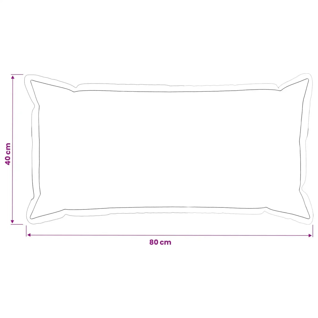 Federa 12 pz HOUTEN Azzurro 40 x 80 cm Tessuto Chenille 918231