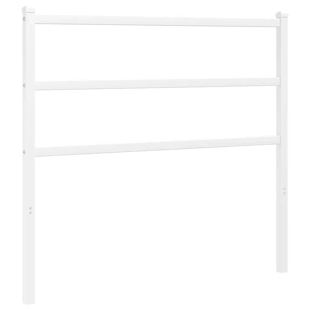 Testiera | Testata di Ricambio in Metallo Bianco 100 cm
