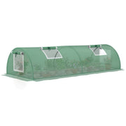 Serra da Giardino per Piante con 4 Finestre ¨C Xylo ¨C Struttura Acciaio e Copertura PE Anti-UV 200x80x45 cm Verde