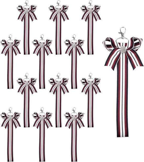 16 pezzi di chiavi a forma di cheerleader con strisce - Regalo per ragazze - Nwvuop