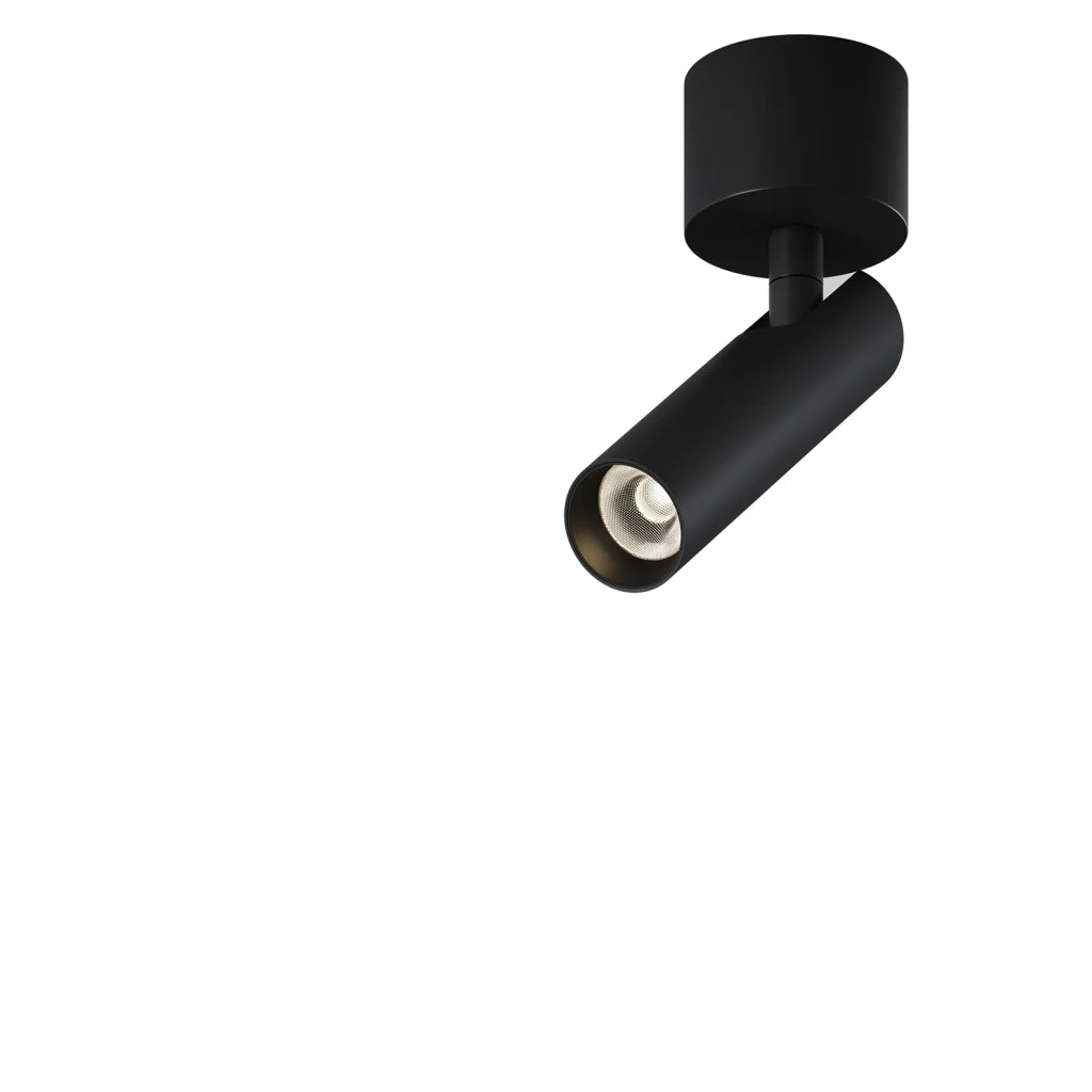 Maytoni Plafoniera moderna Focus T 1 luce LED integrato nera alluminio