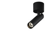 Maytoni Plafoniera moderna Focus T 1 luce LED integrato nera alluminio