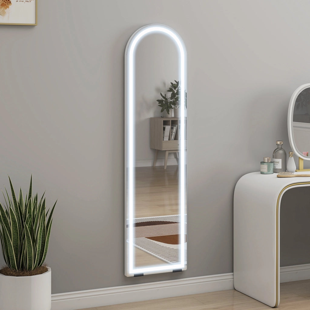 Specchio LED a tutto corpo ad arco ¨C Minimal ¨C 150x40cm bianco