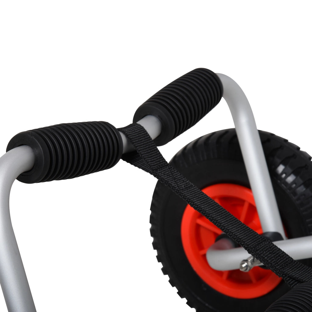 Carrello Trasporto Pieghevole per Kayak ¨C Xylo ¨C Alluminio 75kg 57,5x33x24cm Argento