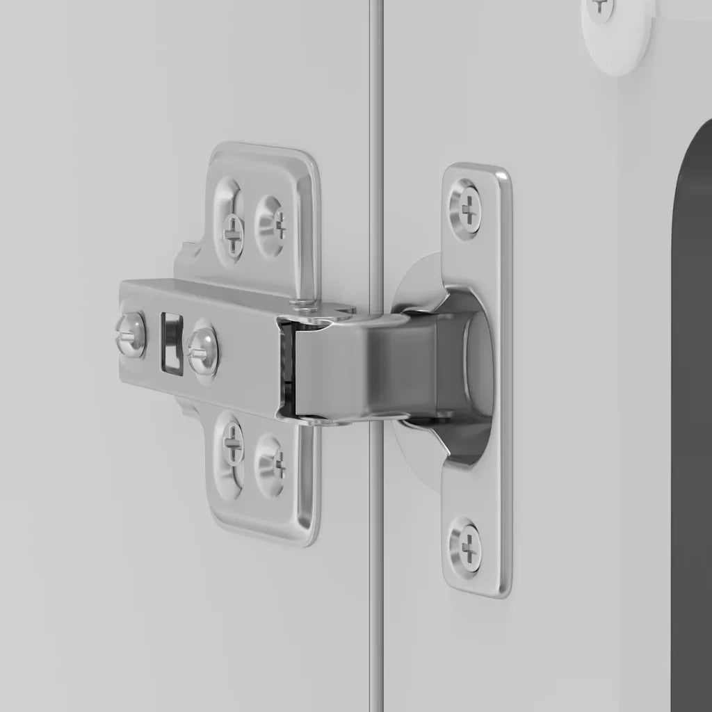 Pensile da Cucina con Porta in Vetro Kalmar Nero Truciolato 853608