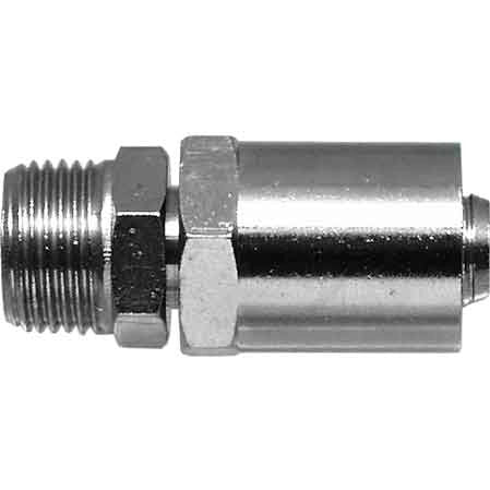 ATTACCO MASCHIO CON PORTAGOMMA Ø 8x17 mm - Fil. 1/4 - 10 pezzi- SPIRALFLEX