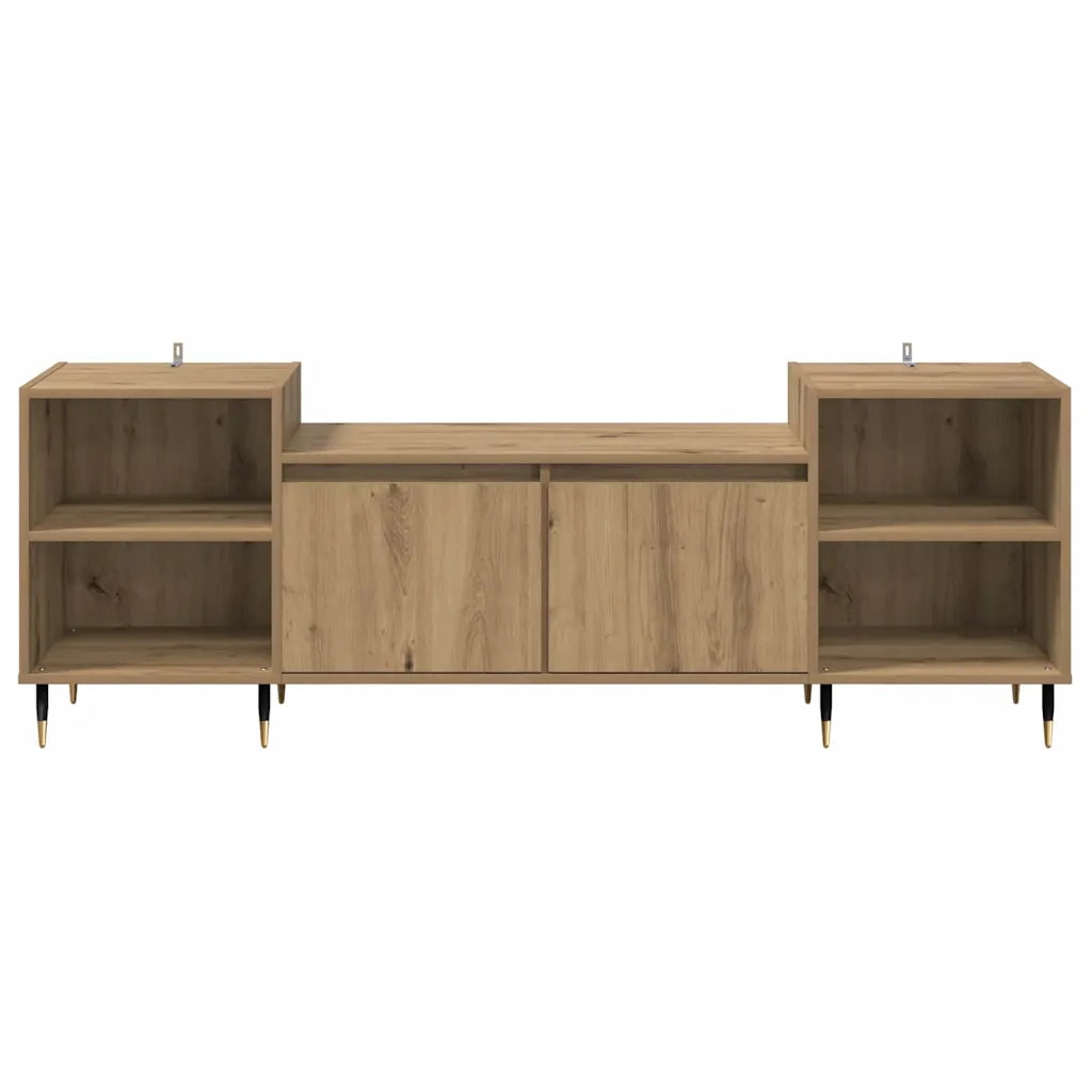 Mobile TV-Credenza per TV-Console TV Rovere artigianale 160 x 35 x 55 cm Legno multistrato 810540