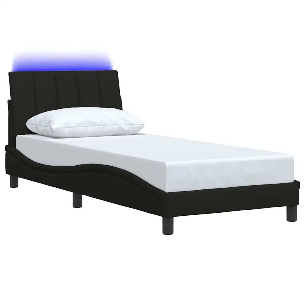 Giroletto senza Materasso Hanko Nero 80x200 cm Tessuto
