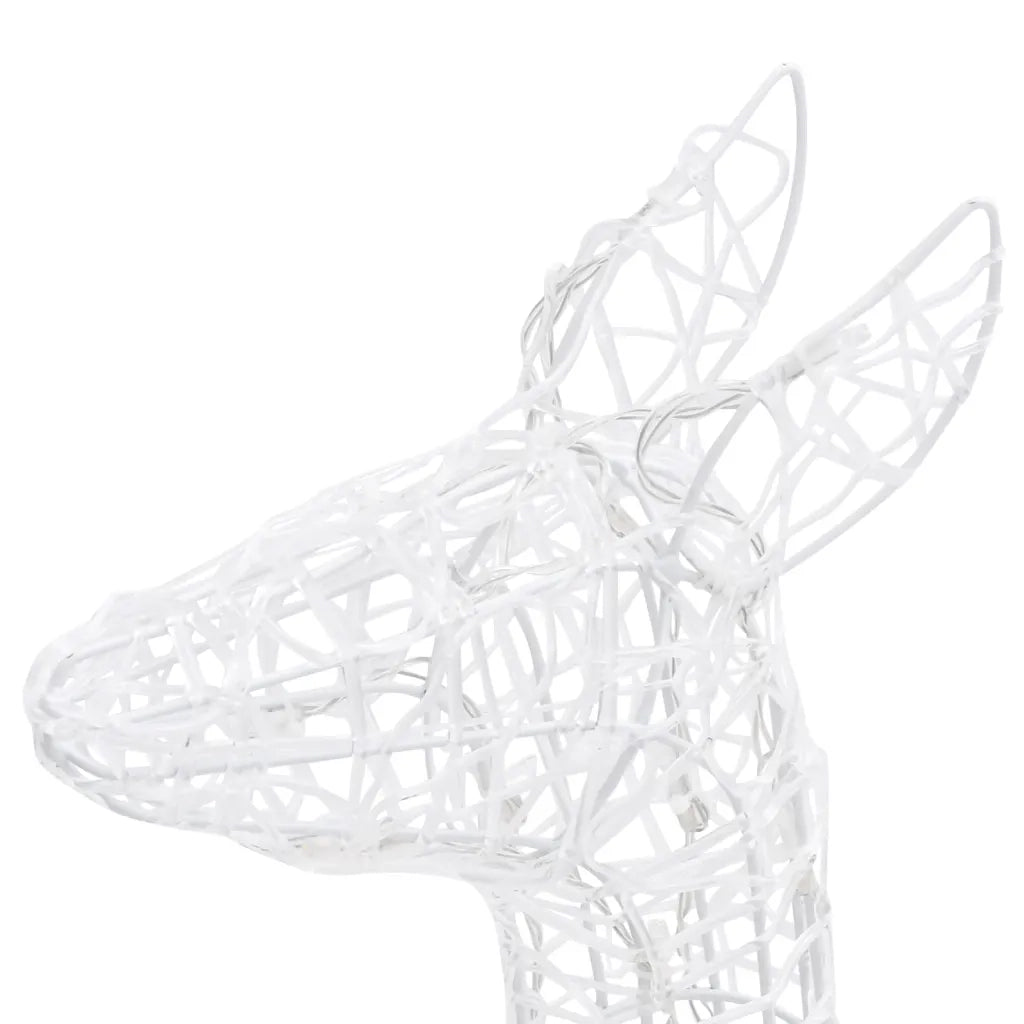 Famiglia di Renne di Natale 160 LED-Luci decorative natalizie Blu in Acrilico