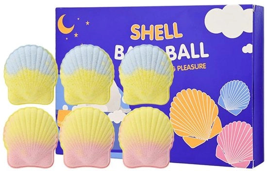 Set di 6 Bocchette Relaxanti per Aromaterapia - Idratante - Forma Conchiglia Colorata - Cura della Pelle - Esperienza di Bagnoschiuma Lussuosa - Bocchette per Bagnoschiuma per la Riduzione del Brusio