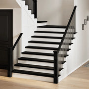 Gradini 4 pz Marrone Scuro 120x25x2 cm Legno Massello Rovere