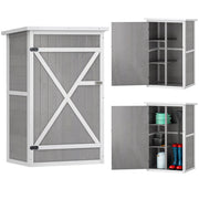 Casetta da giardino portattrezzi ¨C Xylo ¨C grigio 75x56x115cm metallo