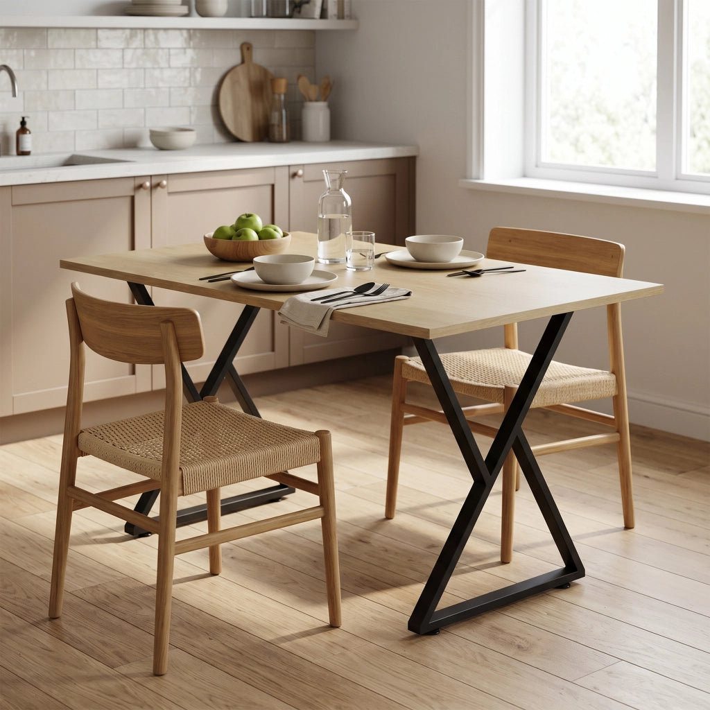 Tavolo ¨C Minimal ¨C Nero Acciaio 60x72