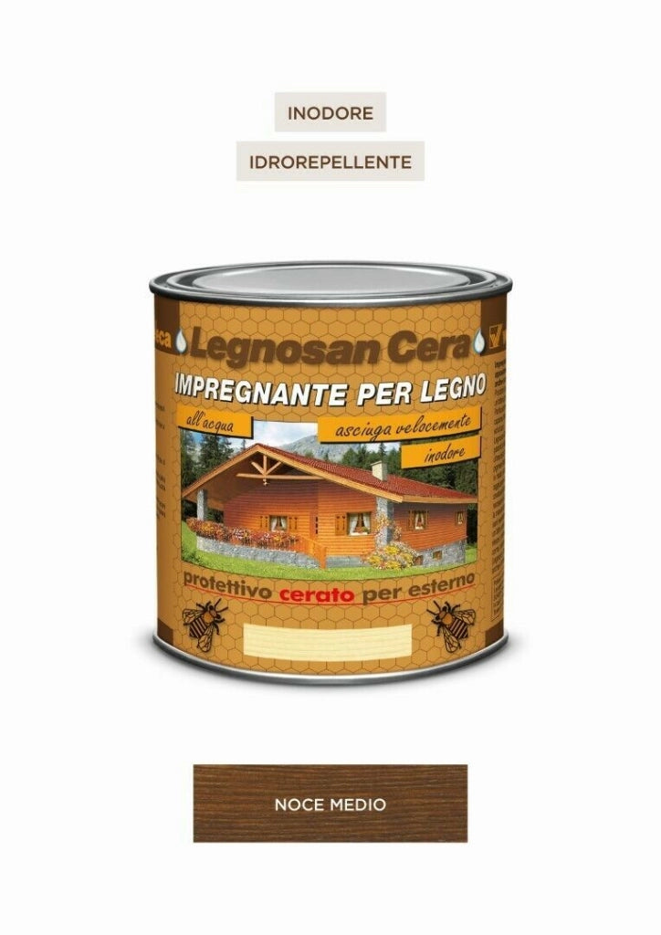 Legnosan Cera Noce Medio Ml 750 - Veleca