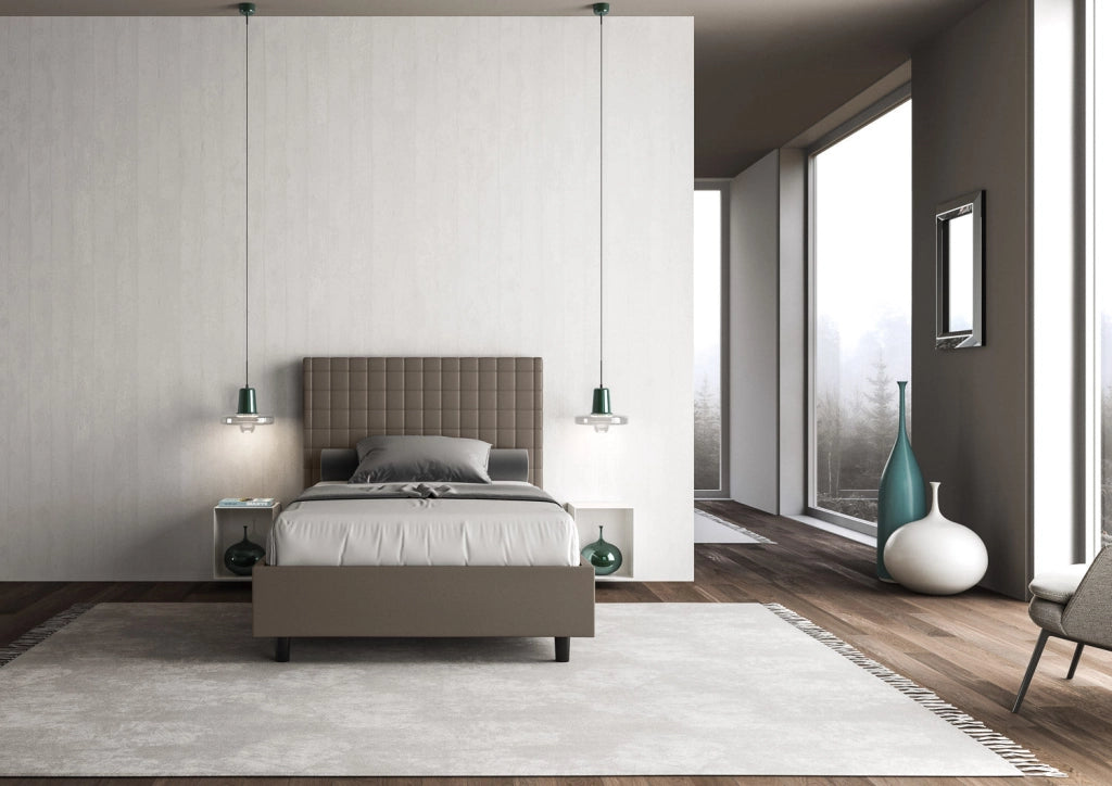 Letto Singolo 80x190 cm con Rete Sunny Cappuccino