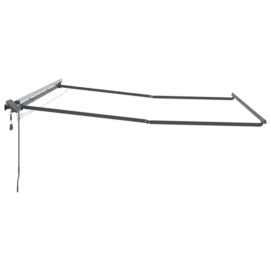 Tenda da Sole con Antracite 5 x 3 m Metallo 313243