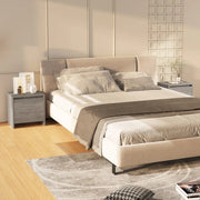 Comodini 2 pz-Set di 2 Tavolino da notte Grigio Sonoma 45x34x44,5 cm in Truciolato