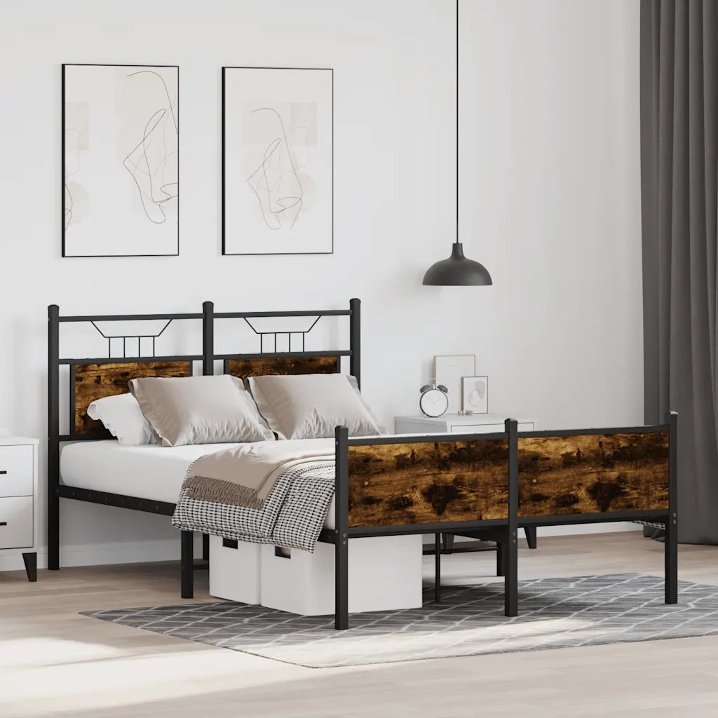 Giroletto senza Materasso Rovere Fumo 120x190 cm in Truciolato 4106923