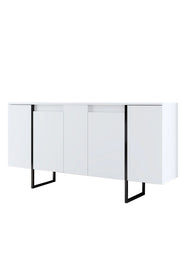 Credenza in legno "Luxe" - 160 x 35 x 80 cm - Bianco