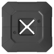 Set 2 Pesi Riempibili per Base per Ombrellone a Sbalzo 101x101x12cm in HDPE Nero