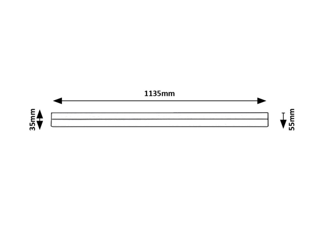 Lampada sottopensile LED 113cm 24W 4000K bianca Rabalux