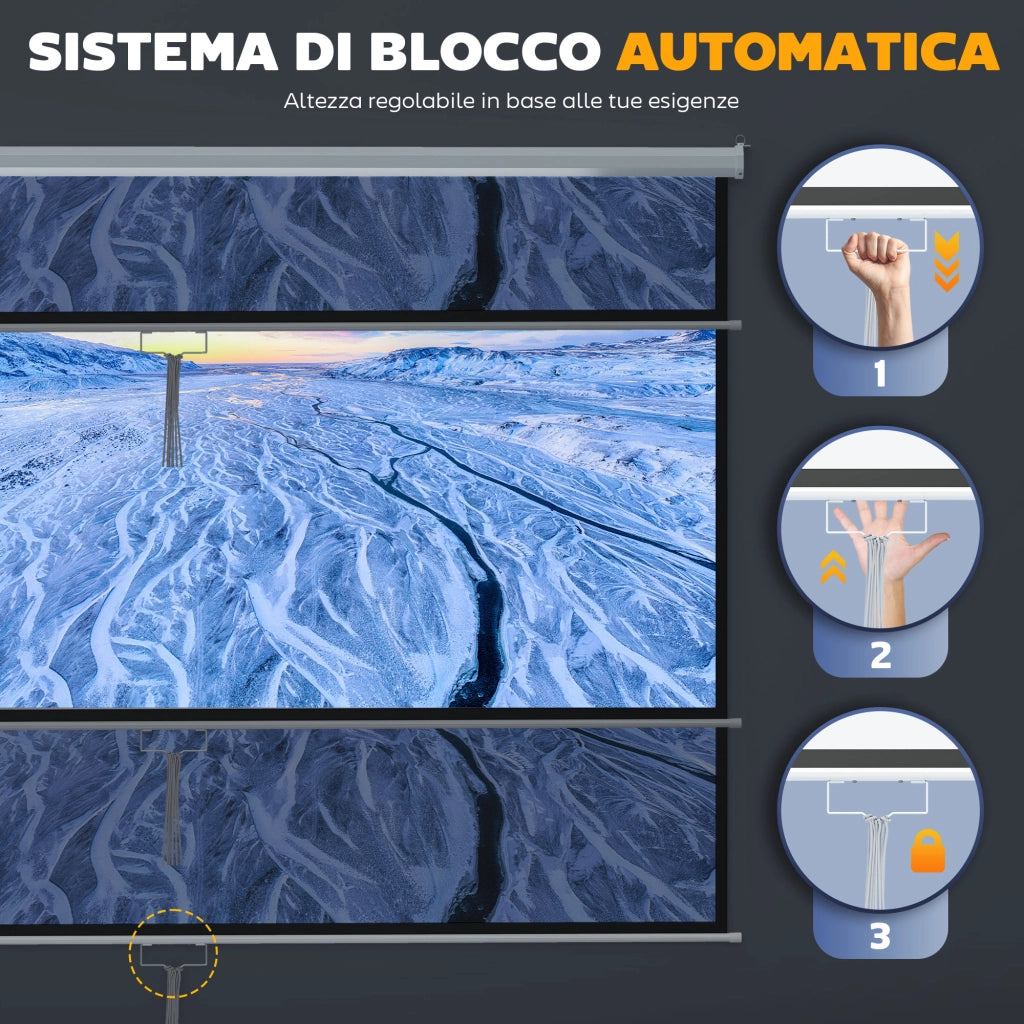 Telo per proiettore ¨C Minimal ¨C Bianco 120''