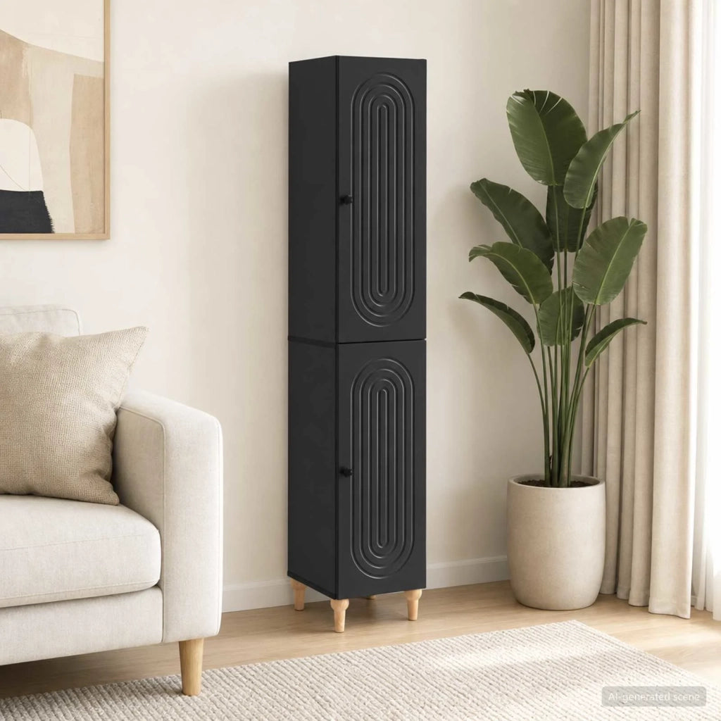 Set di armadi 2 pcs Nero Legno ingegnerizzato 3416449