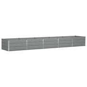 Fioriera | Cassetta per fiori | Vaso Grigio chiaro 400 x 80 x 45 cm Acciaio